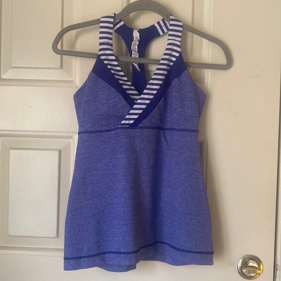 Lululemon Striped Neck Racerback Tank - Picture 1 of 11
